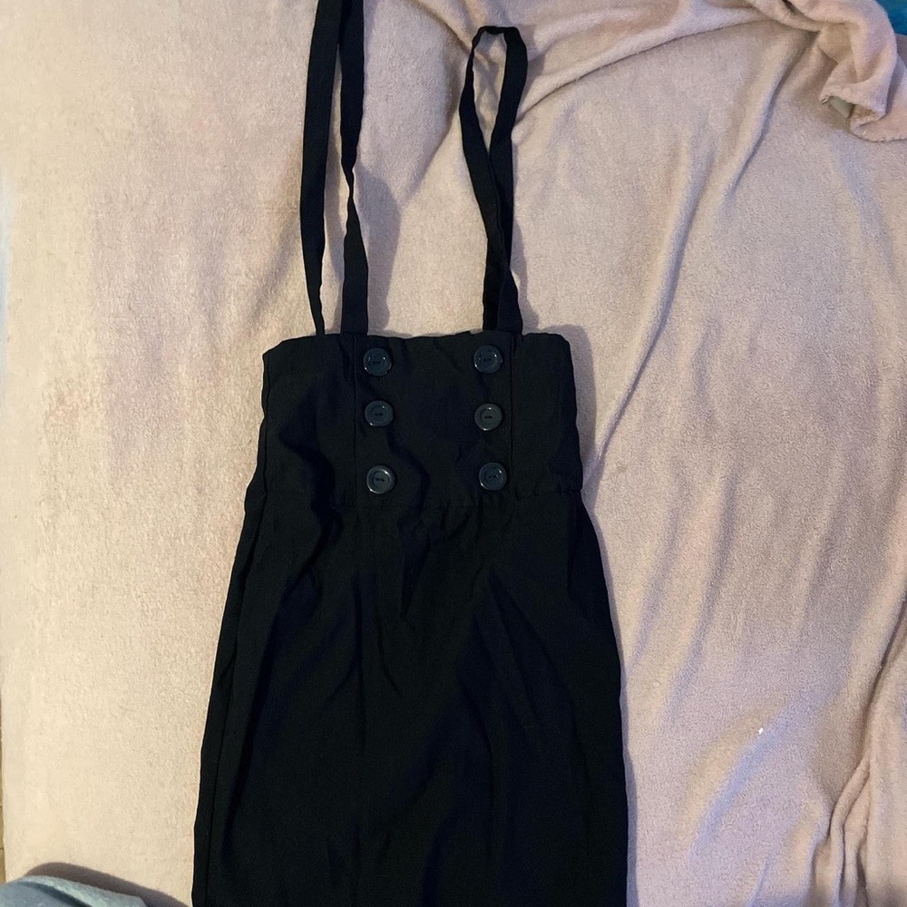 Wet Seal Black Dress with Button Accents